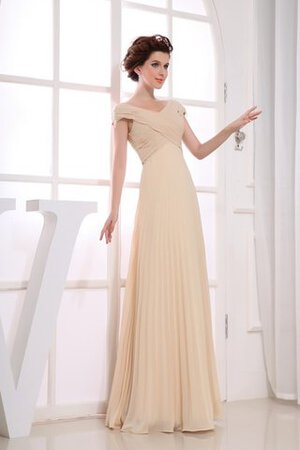 Robe mère de mariée facile longue mode manche nulle avec chiffon