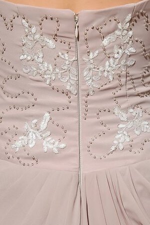 Robe de soirée longue avec chiffon avec perle manche nulle decoration en fleur