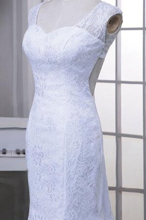 Robe de mariée longue manche nulle en dentelle en satin de sirène