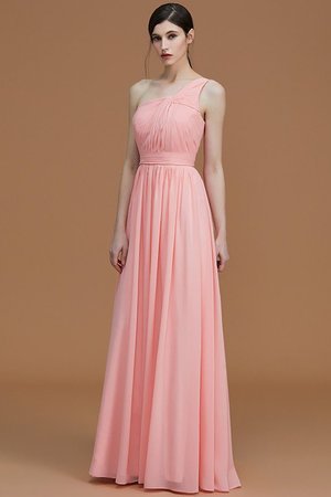 Robe demoiselle d'honneur ruché avec chiffon jusqu'au sol de princesse avec zip