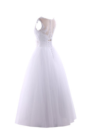 Robe de mariée formelle impressioé pailleté simple avec sans manches