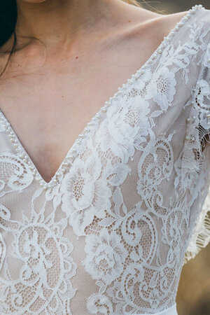Robe de mariée avec perle avec ruban élégant ceinture fermeutre eclair