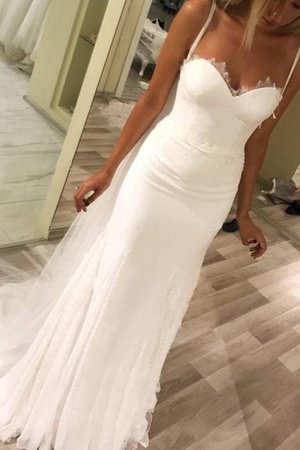 Robe de mariée de traîne courte avec sans manches avec zip en satin séduisant