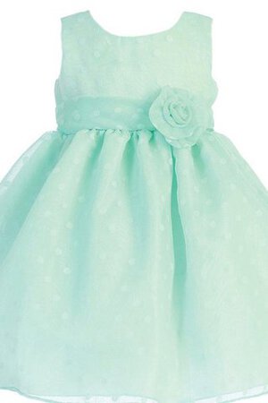 Robe cortège fille courte plissage manche nulle ligne a encolure ronde