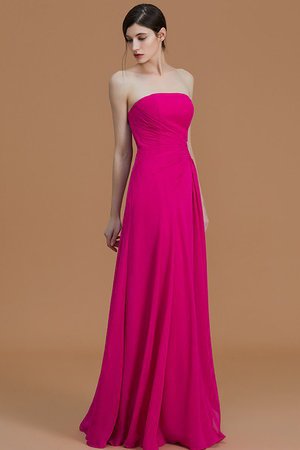 Robe demoiselle d'honneur naturel ligne a manche nulle avec zip de lotus