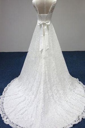 Robe de mariée intemporel broder col en bateau ligne a manche nulle