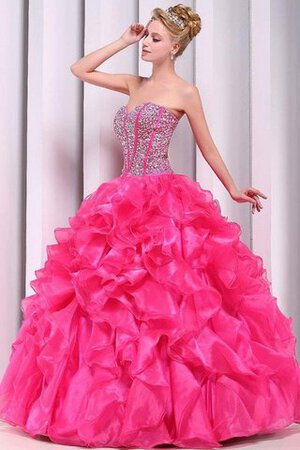 Robe de quinceanera naturel cordon de bustier de lotus textile en tulle