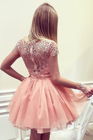 Robe fête de la rentrée bref naturel de princesse avec manche longue en chiffon