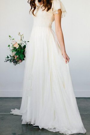 Robe de mariée plissagepopulaire  nature sobre facile ligne a