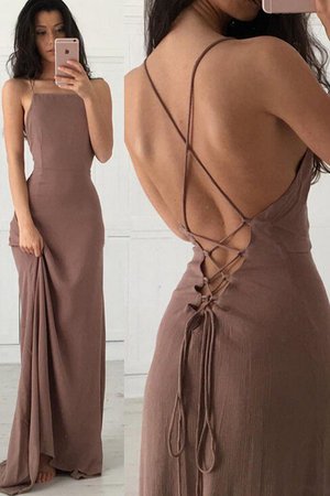 Robe de soirée cordon avec chiffon en forme bandouliere spaghetti angélique