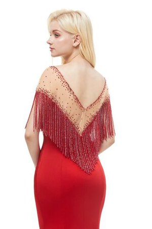 Robe de bal avec cristal coupé avec perles formelle longue