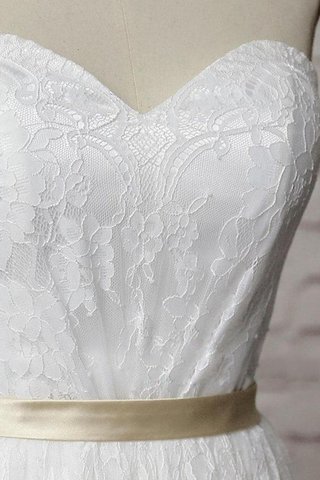 Robe de mariée longue naturel ligne a fermeutre eclair de col en cœur