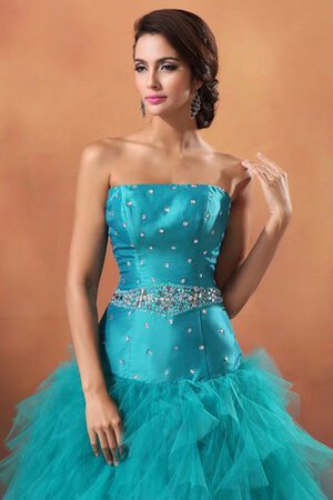 Robe de quinceanera de mode de bal ligne a avec perle de lotus de bustier