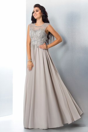 Robe de soirée longue naturel de princesse fermeutre eclair ligne a