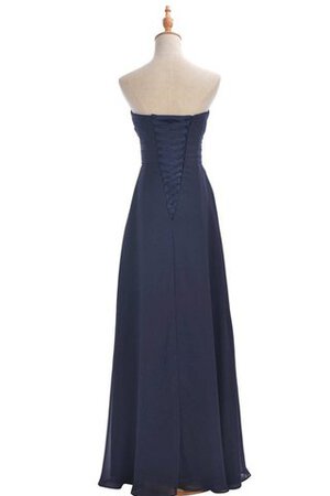 Robe demoiselle d'honneur plissage croisade col en forme de cœur manche nulle jusqu'au sol