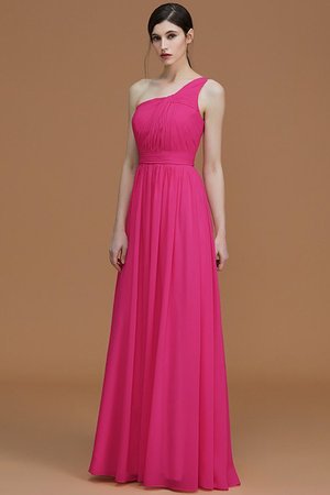 Robe demoiselle d'honneur ruché avec chiffon jusqu'au sol de princesse avec zip