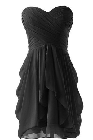 Robe de cocktail bref croisade de col en cœur de tour de ceinture en haute avec chiffon