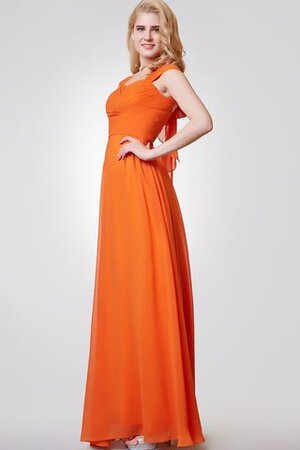 Robe demoiselle d'honneur longue encolure en carré jusqu'au sol trou de serrure avec chiffon