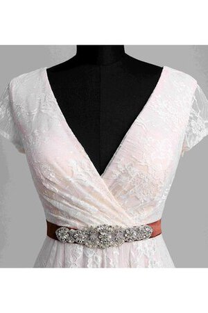 Robe de mariée décontracté plissage luxueux avec perle au bord de la mer