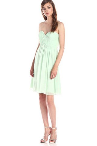 Robe demoiselle d'honneur naturel collant en 3/4 manche en chiffon v encolure