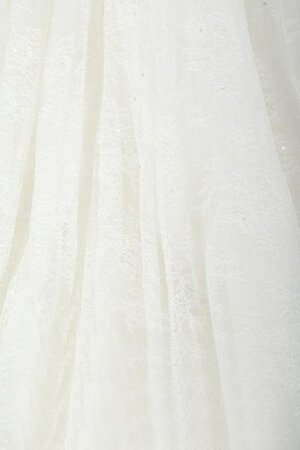 Robe de mariée plissage de sirène de col en v jusqu'au sol cordon