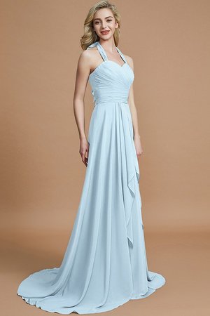 Robe demoiselle d'honneur ligne a de princesse manche nulle avec chiffon de dos nu