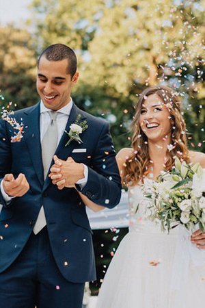 Robe de mariée de princesse ligne a de col en cœur grosses soldes en tulle