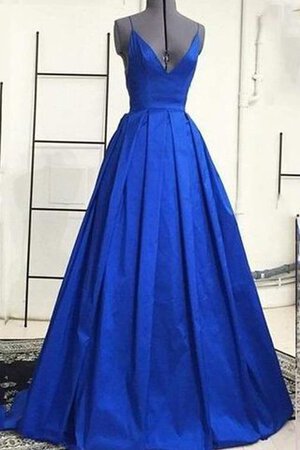 Robe de bal longue plissé croisade de col en v de lotus