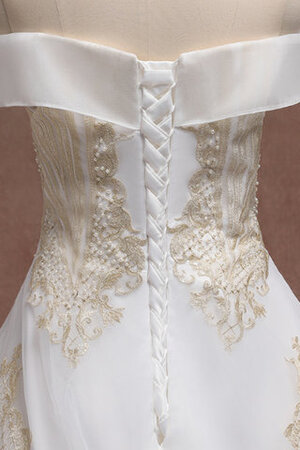 Robe de mariée splendide de bustier manche nulle longue romantique