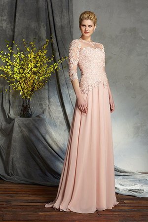 Robe mère de mariée longue naturel avec zip longueur au ras du sol ligne a