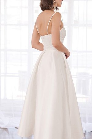 Robe de mariée avec lacets en dentelle noble bref charmeuse