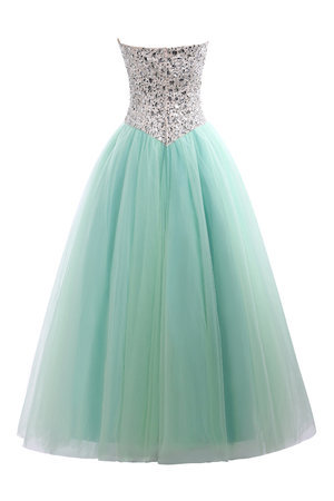 Robe de quinceanera facile sexy en tulle lache manche nulle