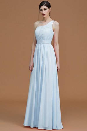 Robe demoiselle d'honneur ruché avec chiffon jusqu'au sol de princesse avec zip