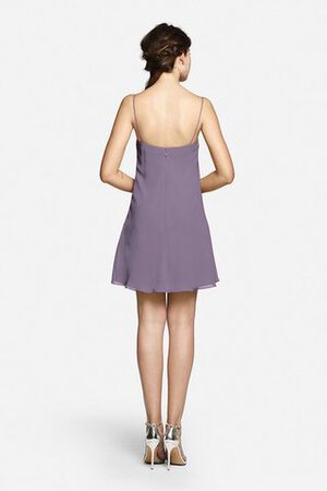 Robe demoiselle d'honneur bref avec chiffon ruché bandouliere spaghetti