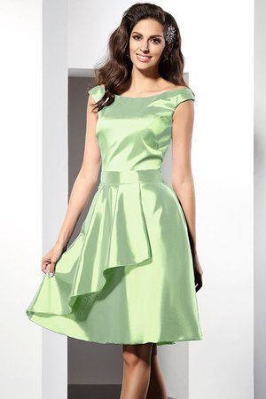 Robe demoiselle d'honneur bref en taffetas fermeutre eclair de princesse a-ligne
