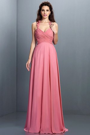 Robe demoiselle d'honneur plissage naturel de dos nu avec chiffon fermeutre eclair