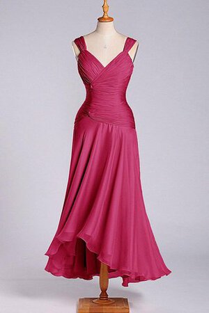 Robe demoiselle d'honneur manche nulle avec zip de fourreau avec chiffon ligne a