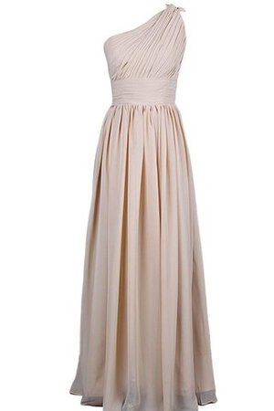 Robe demoiselle d'honneur plissage longueur au ras du sol avec chiffon ruché fermeutre eclair