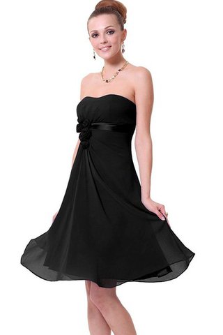 Robe de graduation bref dos nu avec chiffon de tour de ceinture en haute de bustier