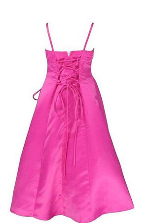 Robe cortège fille manche nulle jusqu'au sol appliques cordon textile taffetas