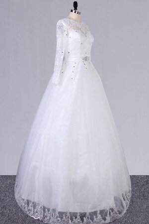 Robe de mariée naturel en dentelle ligne a en tissu pailleté textile en tulle