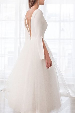 Robe de mariée distinctif a salle intérieure longueur mollet courte simple