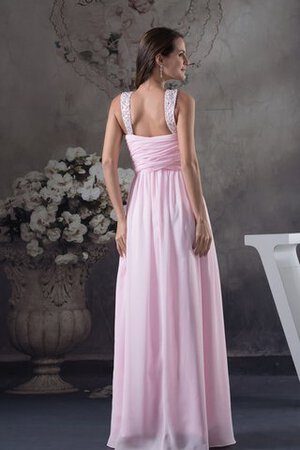 Robe de soirée plissé longue avec chiffon croisade avec perle