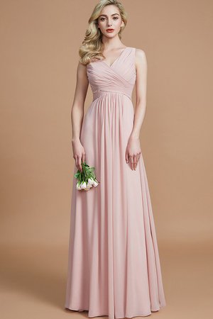 Robe demoiselle d'honneur fermeutre eclair manche nulle ruché ligne a avec chiffon