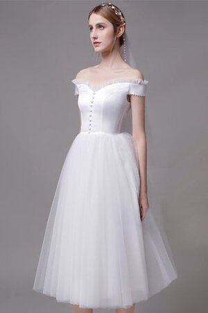 Robe de mariée manche nulle charmant à la mode romantique sexy