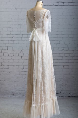 Robe de mariée femme branché arrivée au cheville avec manche 1/2 ligne a avec broderie