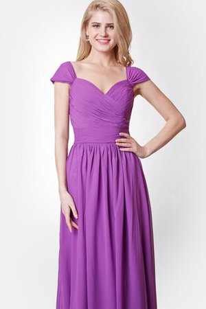 Robe demoiselle d'honneur longue solennel romantique plissage jusqu'au sol