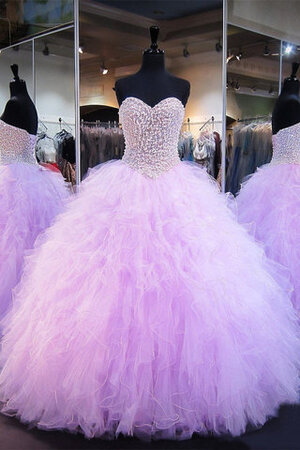 Robe de quinceanera joli avec perle de mode de bal spécial longue