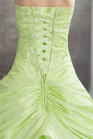 Robe de quinceanera brillant avec fleurs de mode de bal ornée de col en cœur