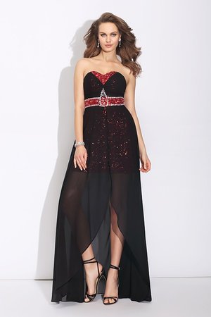 Robe de bal eclaté avec chiffon de princesse de col en cœur asymétrique